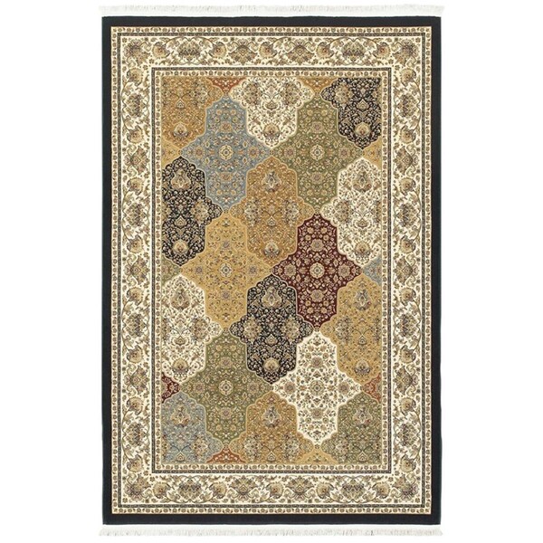 Oriental Weavers 6 ft. 7 in. x 9 ft. 6 in. Masterpiece Traditional Area Rug, Navy M1331X200290ST - main